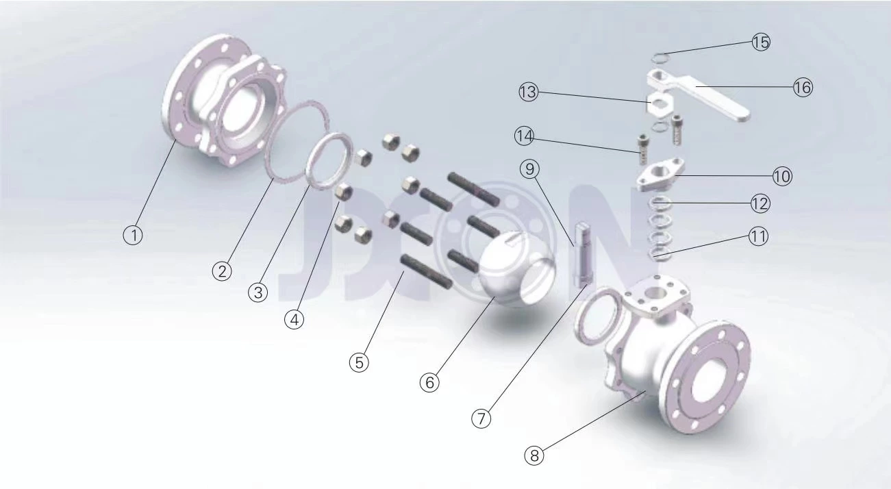 API 6D Cast Steel Flanged Ball Valve